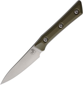 MCT350010OD Microtech Paring Knife Stonewash OD Green